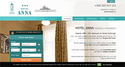 Desktop Screenshot of hotelanna.cz